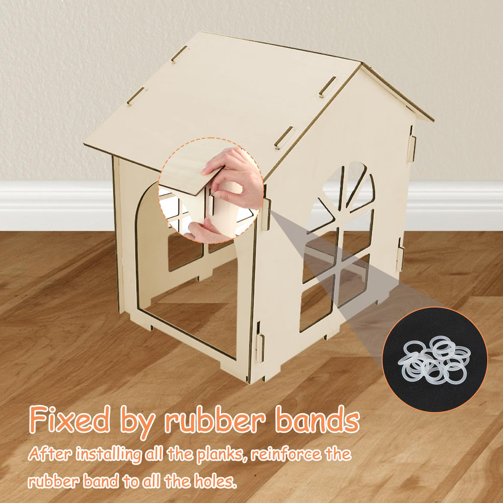 YUEPET rabbit tunnel and stairs layout for easy access