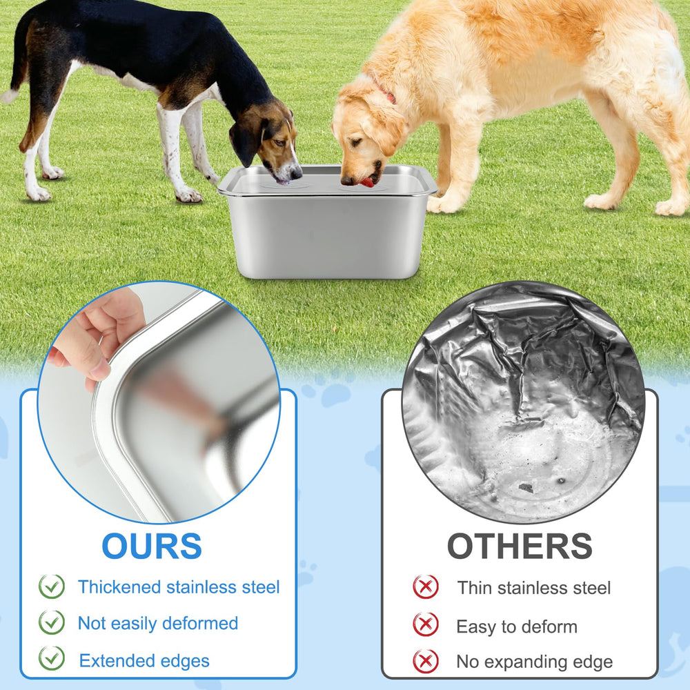 YUEPET raised-edge design helps minimize spills during meals and water breaks.
