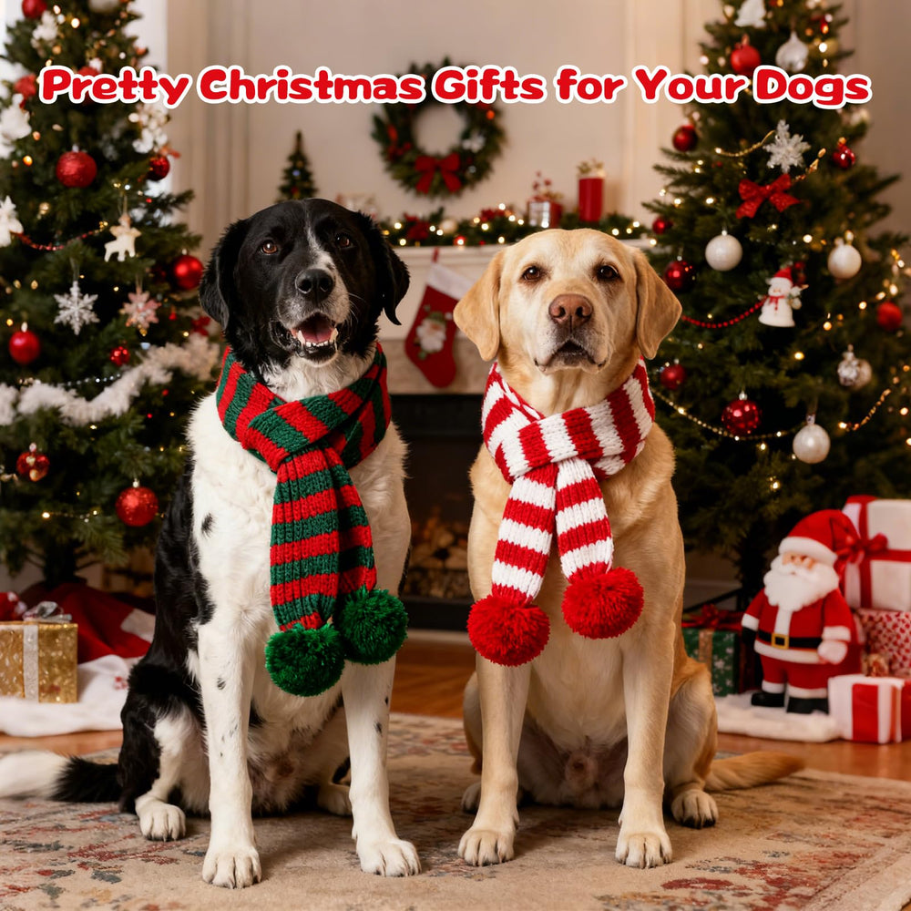 YUEPET two-piece red-green scarf set offers mix-and-match outfits