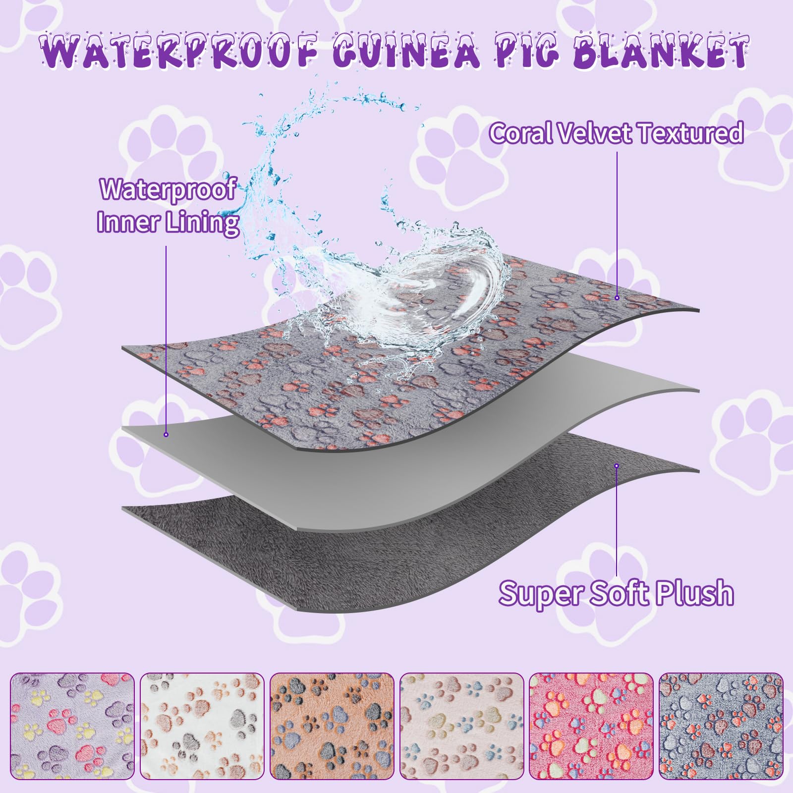 YUEPET ultra-soft coral velvet blanket offers plush comfort for small animals.