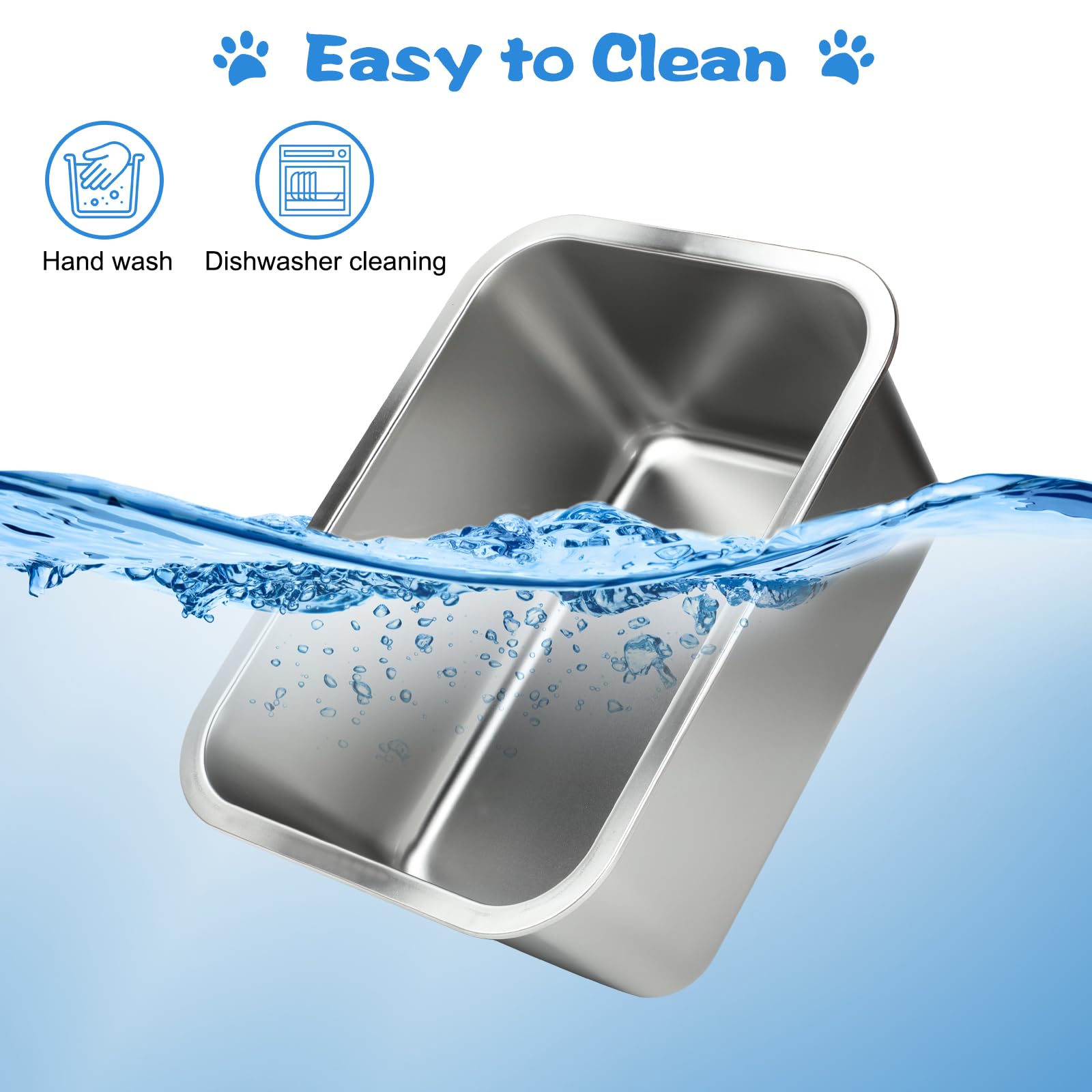 YUEPET non-stick surface makes cleaning quick and easy after meals.