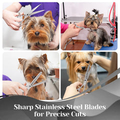 YUJINXI dog grooming chunker scissors for adding texture and volume.