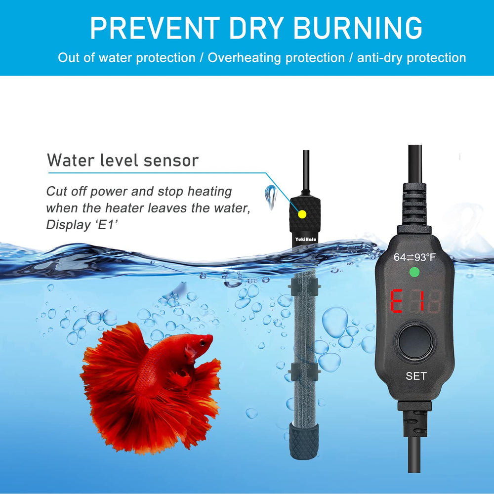 YukiHalu suction cups secure the heater in place