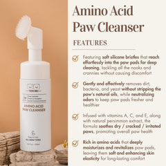 YUKIMI paw cleanser silicone-bristle brush demonstrating soothing grooming