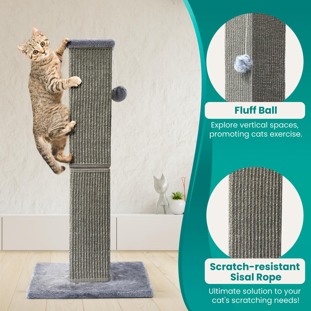 YULOYI furniture-protection benefit keeps claws off furniture while scratching.