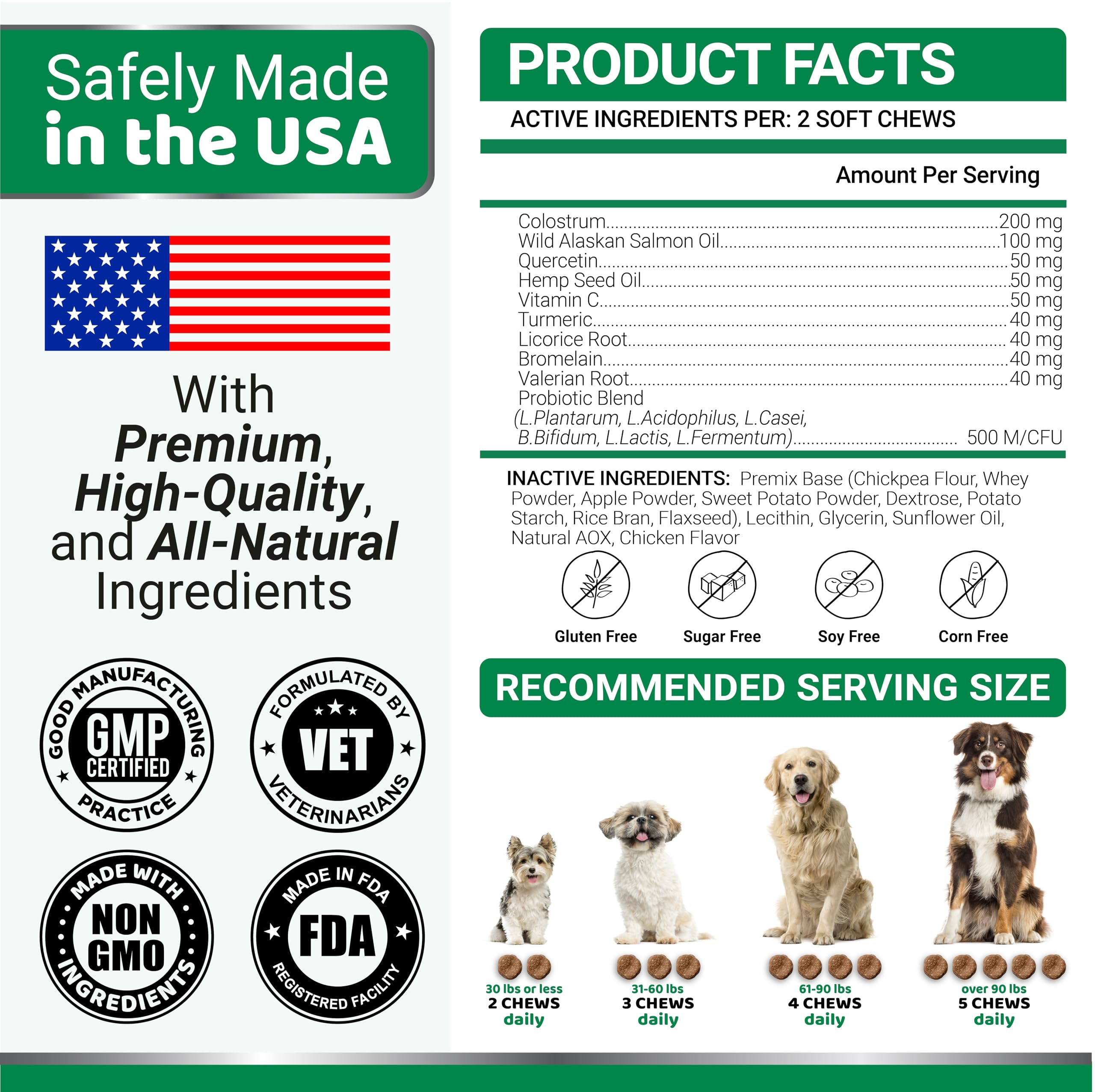 YUMA'S Dog Skin & Coat Care packaging on shelf signals USA-made quality.