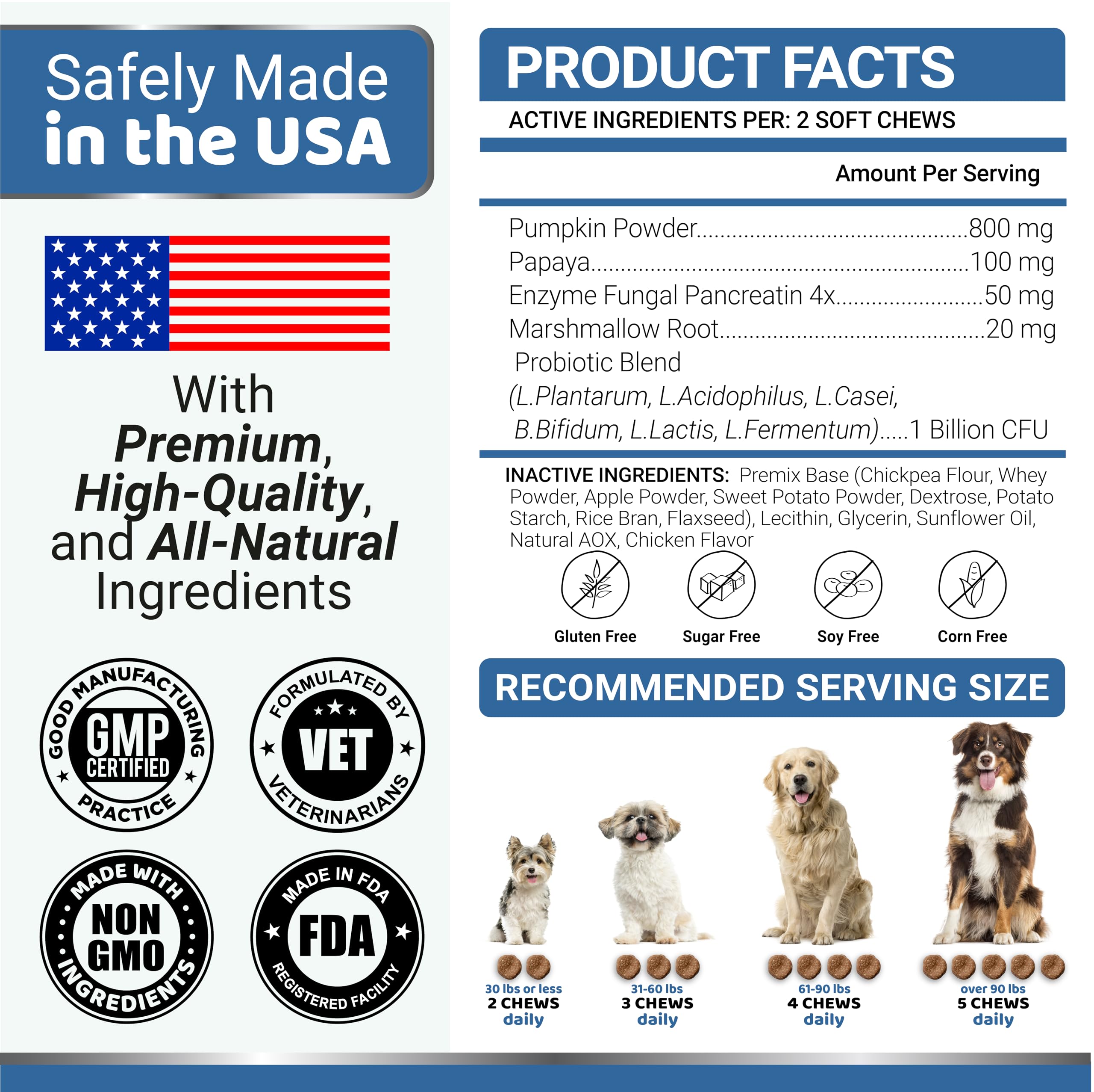 YUMA'S dog probiotic chews paw-friendly packaging for on-the-go use