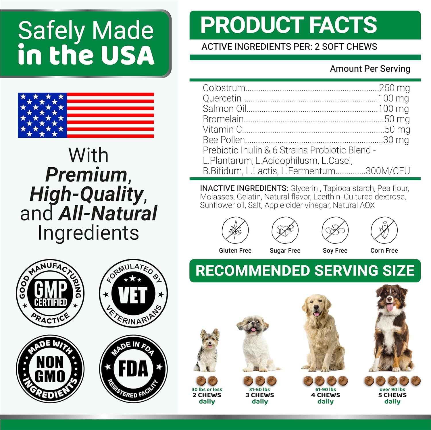 YUMA'S USA-made veterinarian-formulated badge signals trusted quality