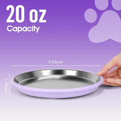 Yummy Sam anti-slip silicone bottom keeps bowls steady while pets eat