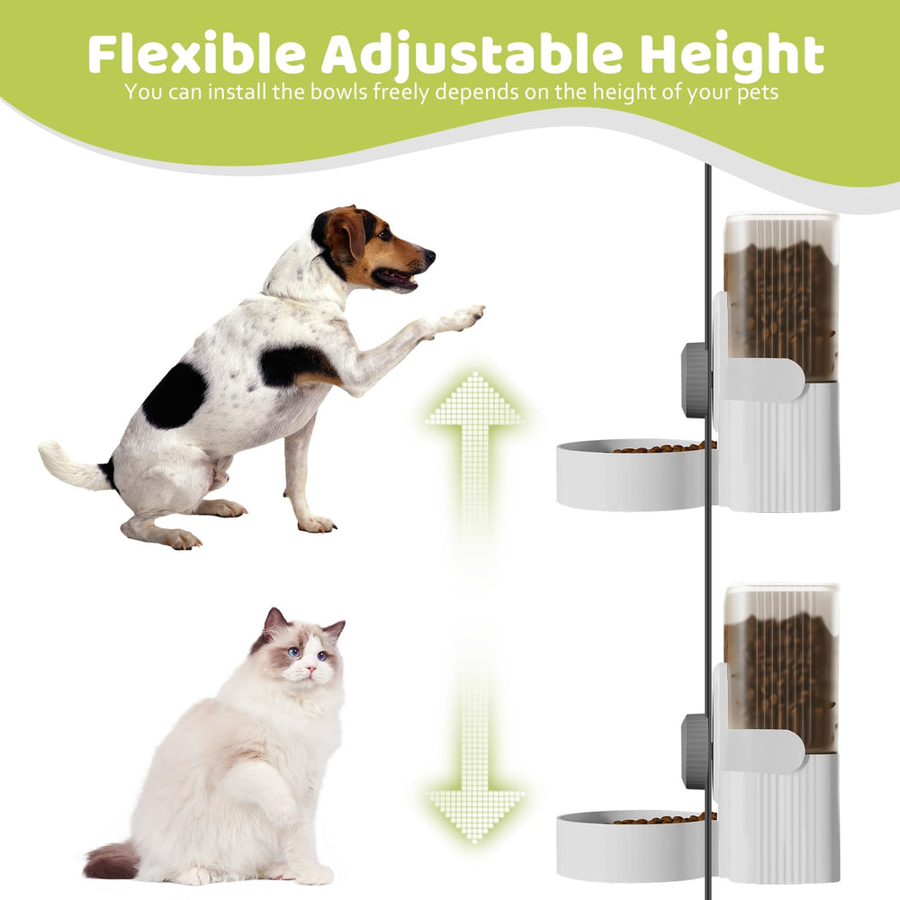 Yummy Sam anti-spill bowl mount demonstrates secure cage attachment and mess-free feeding.