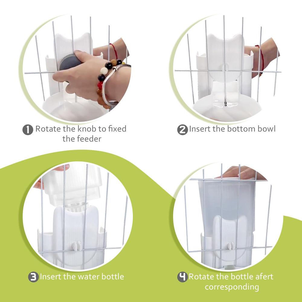 Yummy Sam cage mount clip for easy refill and quick maintenance.