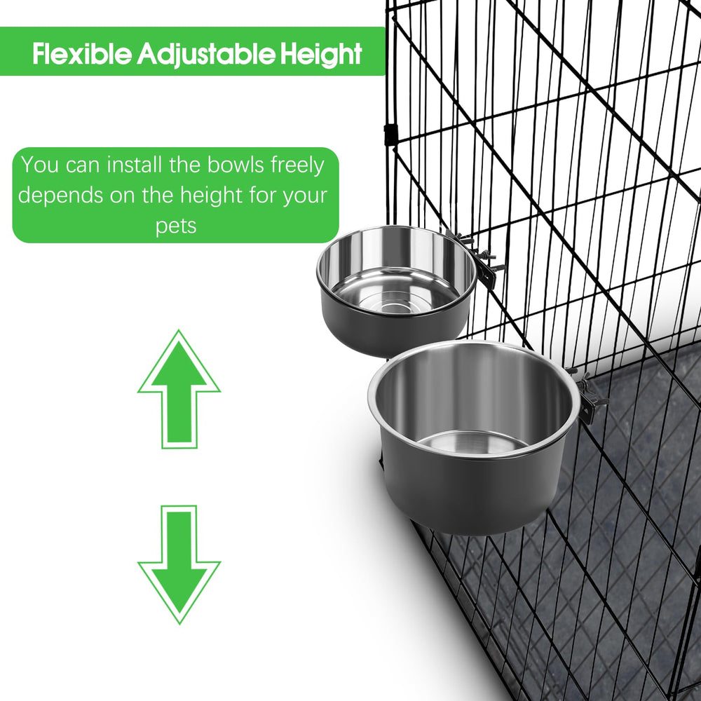 Yummy Sam large dog water bowl in black for crates