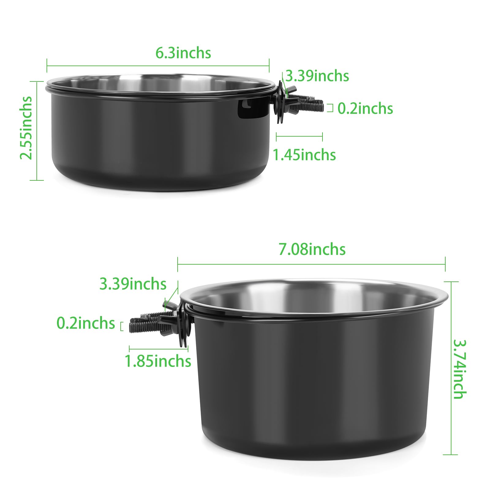 Yummy Sam stainless steel food bowl easy to clean and sanitize