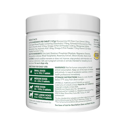 YuMOVE ActivEase green-lipped mussel visual highlights joint support