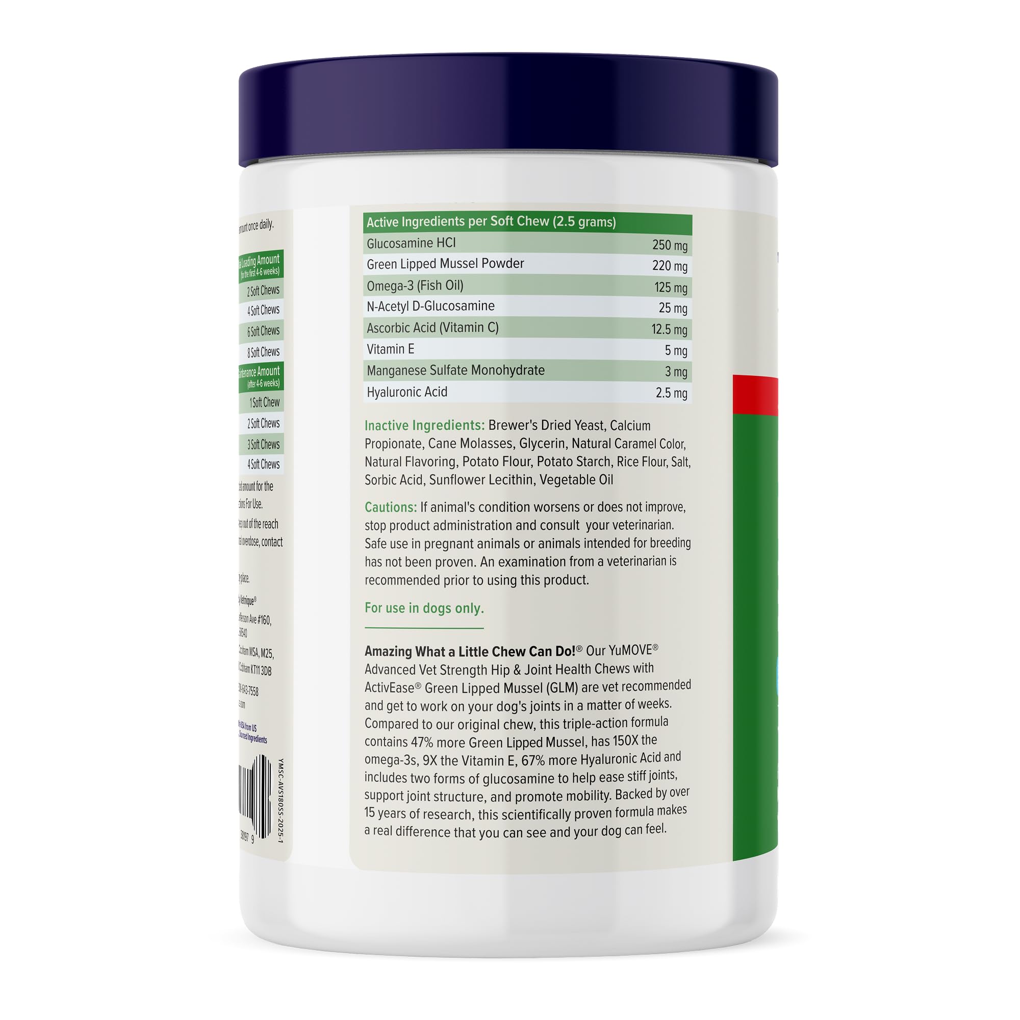 YuMOVE Advanced Strength soft chews pack showing higher strength formula