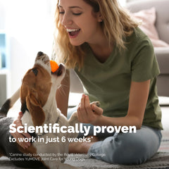 YuMOVE Omega-3 concentrated image emphasizing joint comfort support