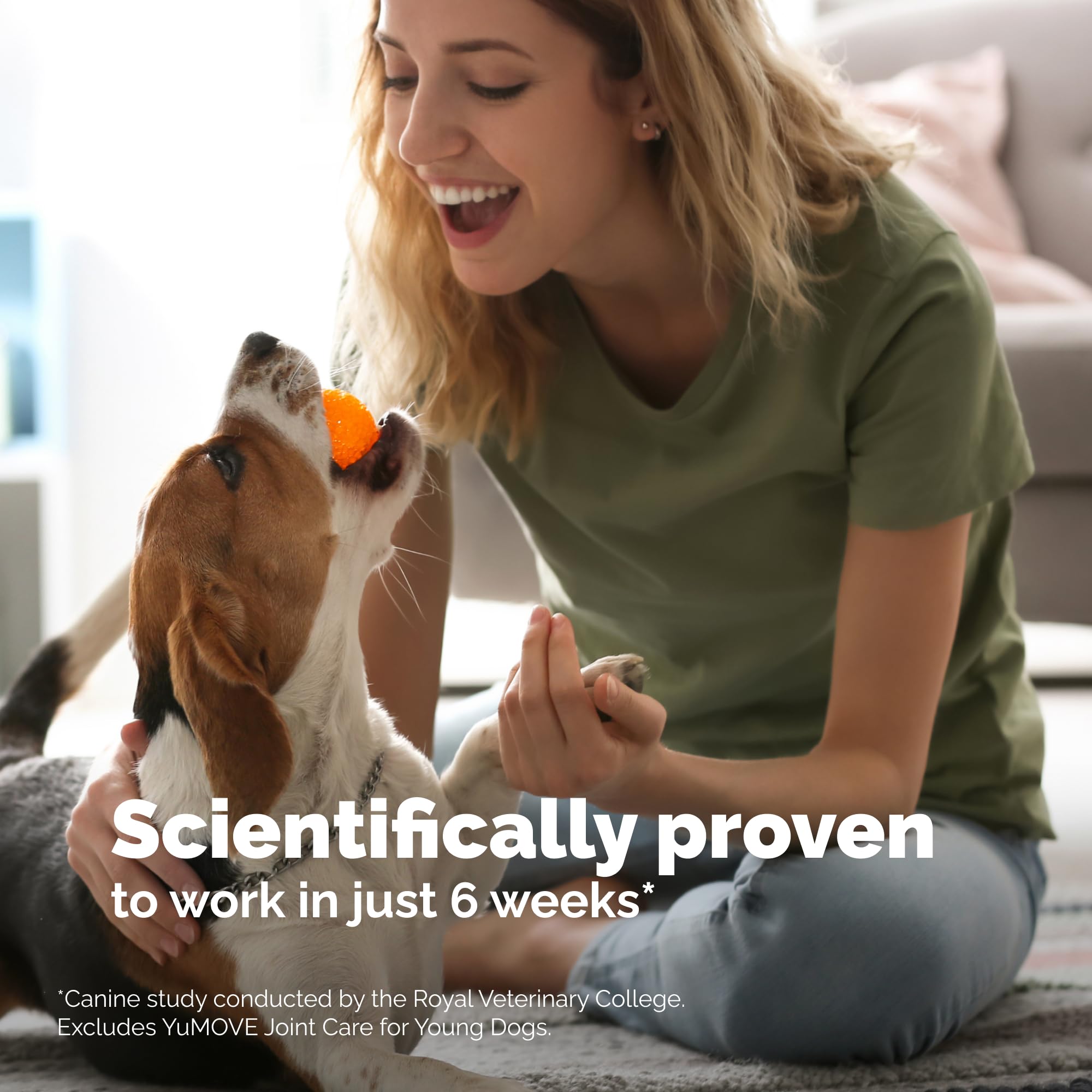 YuMOVE quick absorption formula bottle indicates faster ingredient uptake