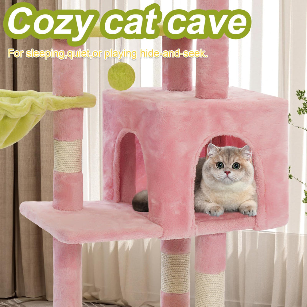 Yungaspy pink flower perch adds stylish, playful appeal.