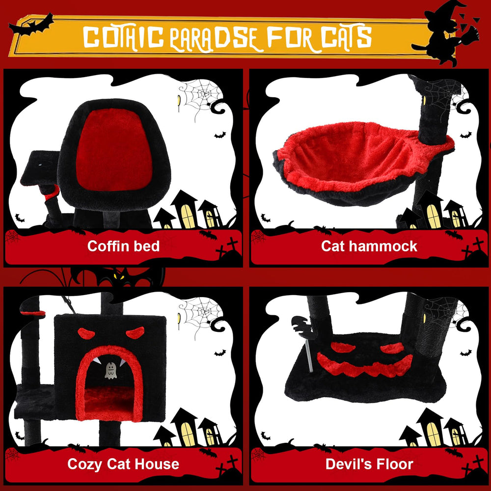Yungaspy cozy cat condo offers private downtime for snoozing and hiding.