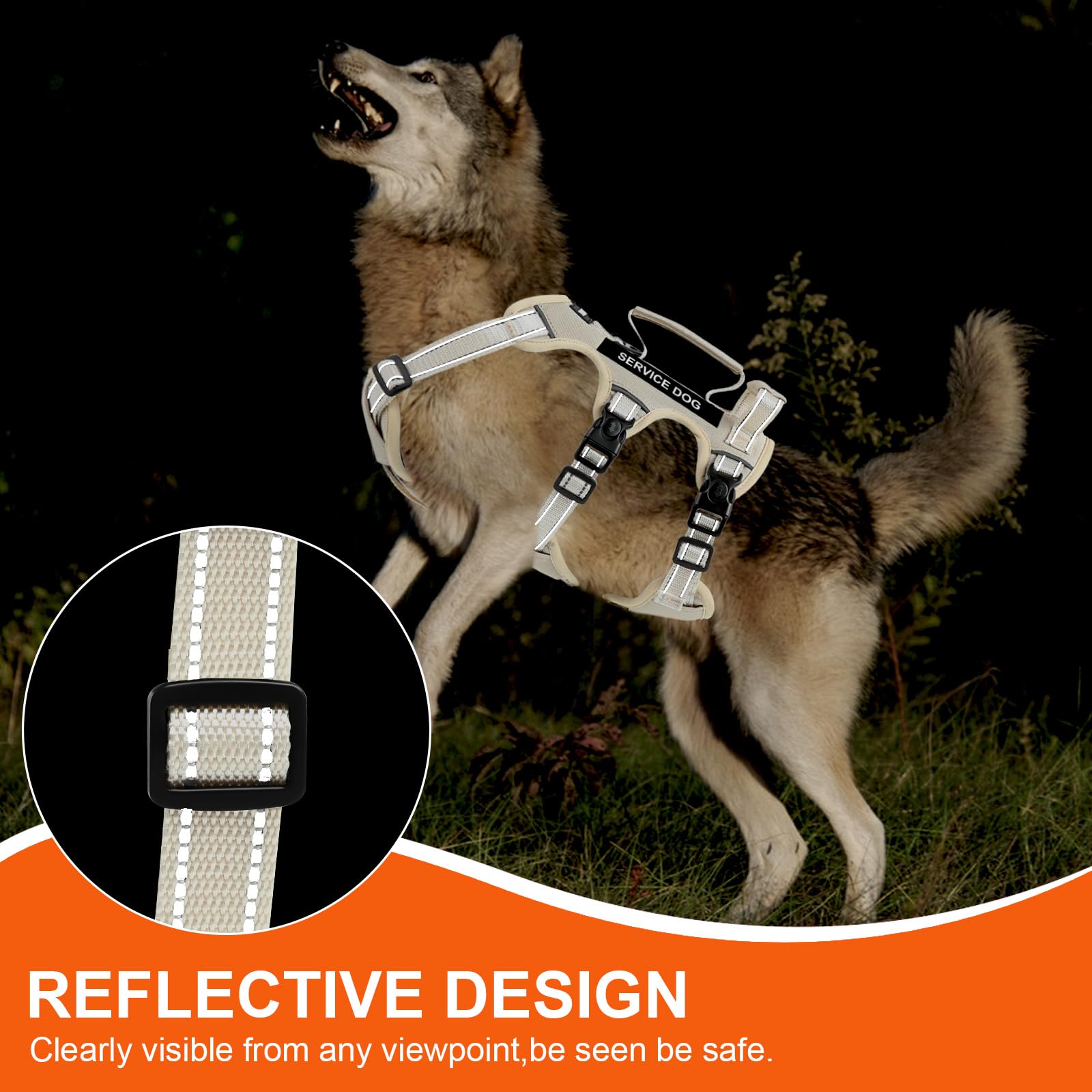 Yungaspy harness back with handles for maneuvering obstacles