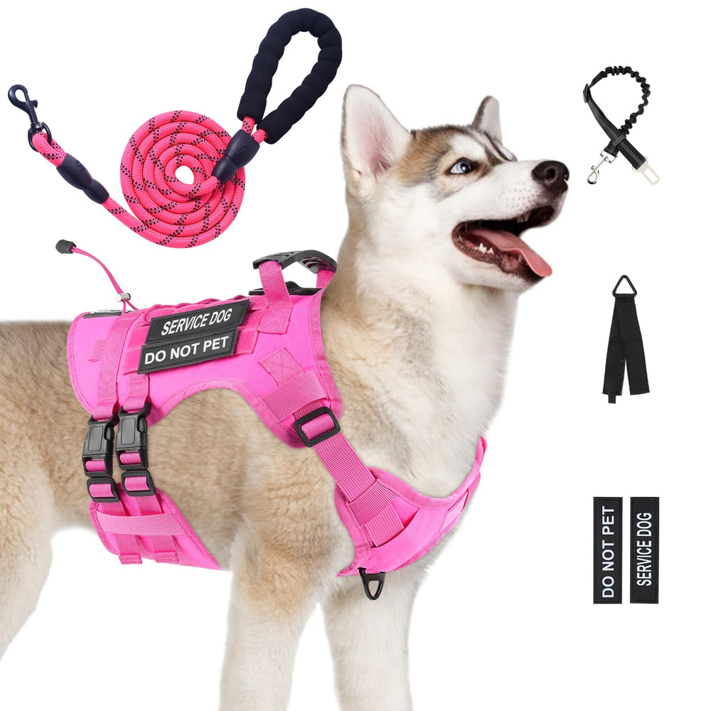 Yungaspy No Pull Harness side view demonstrates secure hiking comfort for large dogs