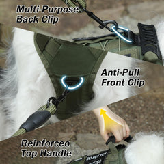 Yungaspy No Pull harness handle closeup emphasizes easy lifting and quick control.