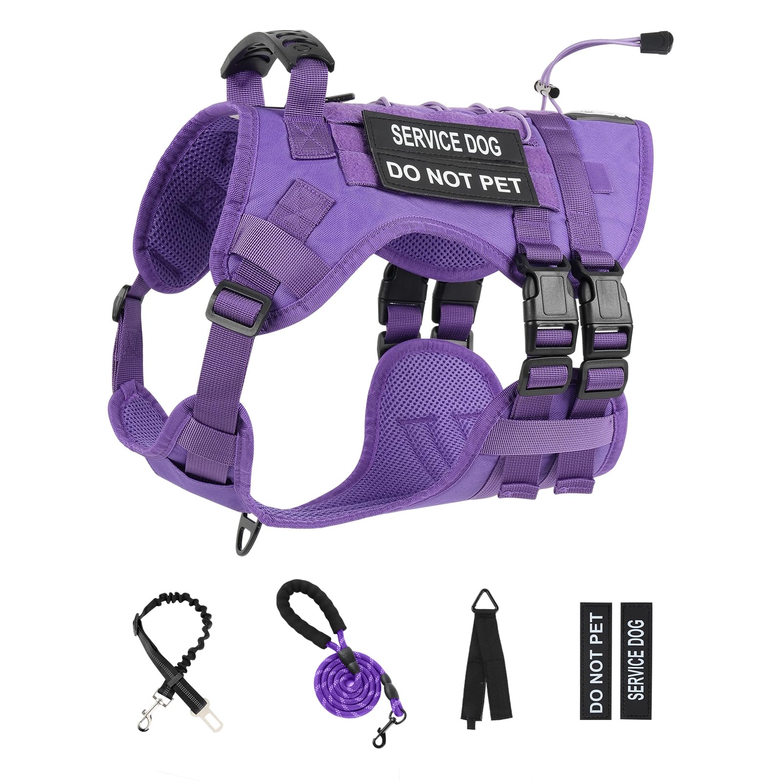 Yungaspy No Pull Tactical Harness small purple ID slot for quick identification