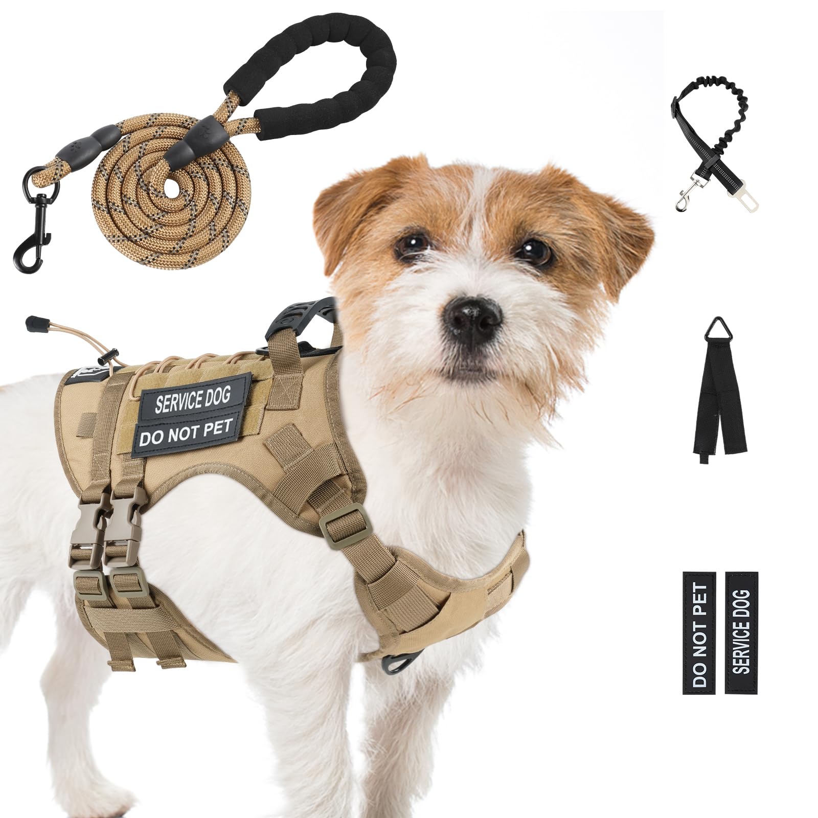 Yungaspy No Pull Tactical Harness front clip for controlled walks and training.
