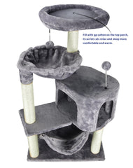 YUNIQUE cat tree natural sisal posts stand up to enthusiastic scratching
