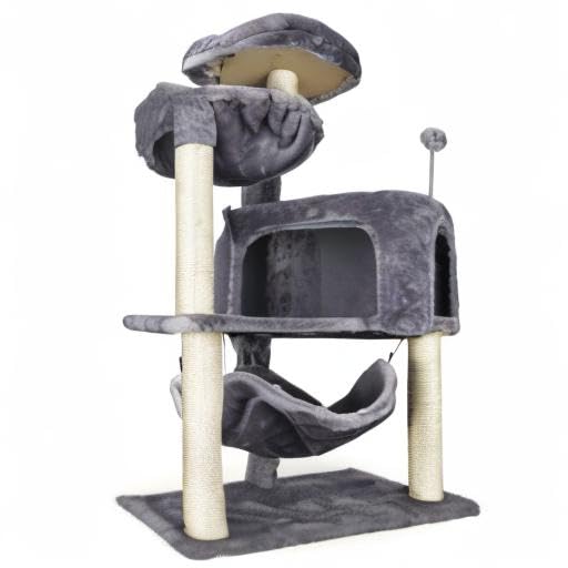 YUNIQUE cat tree wall placement guidance helps deter tipping