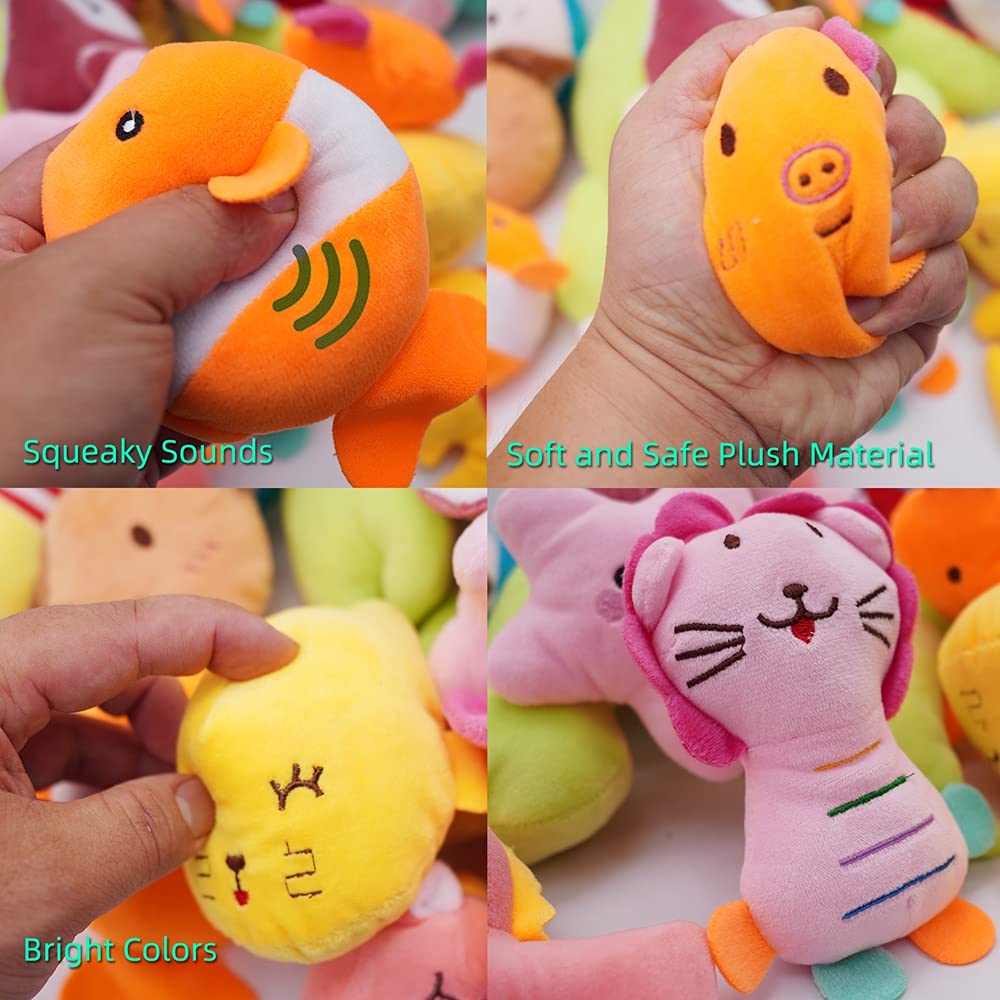 YUNKINGDOM puppy squeaky toy set with sun design for teething and fetch