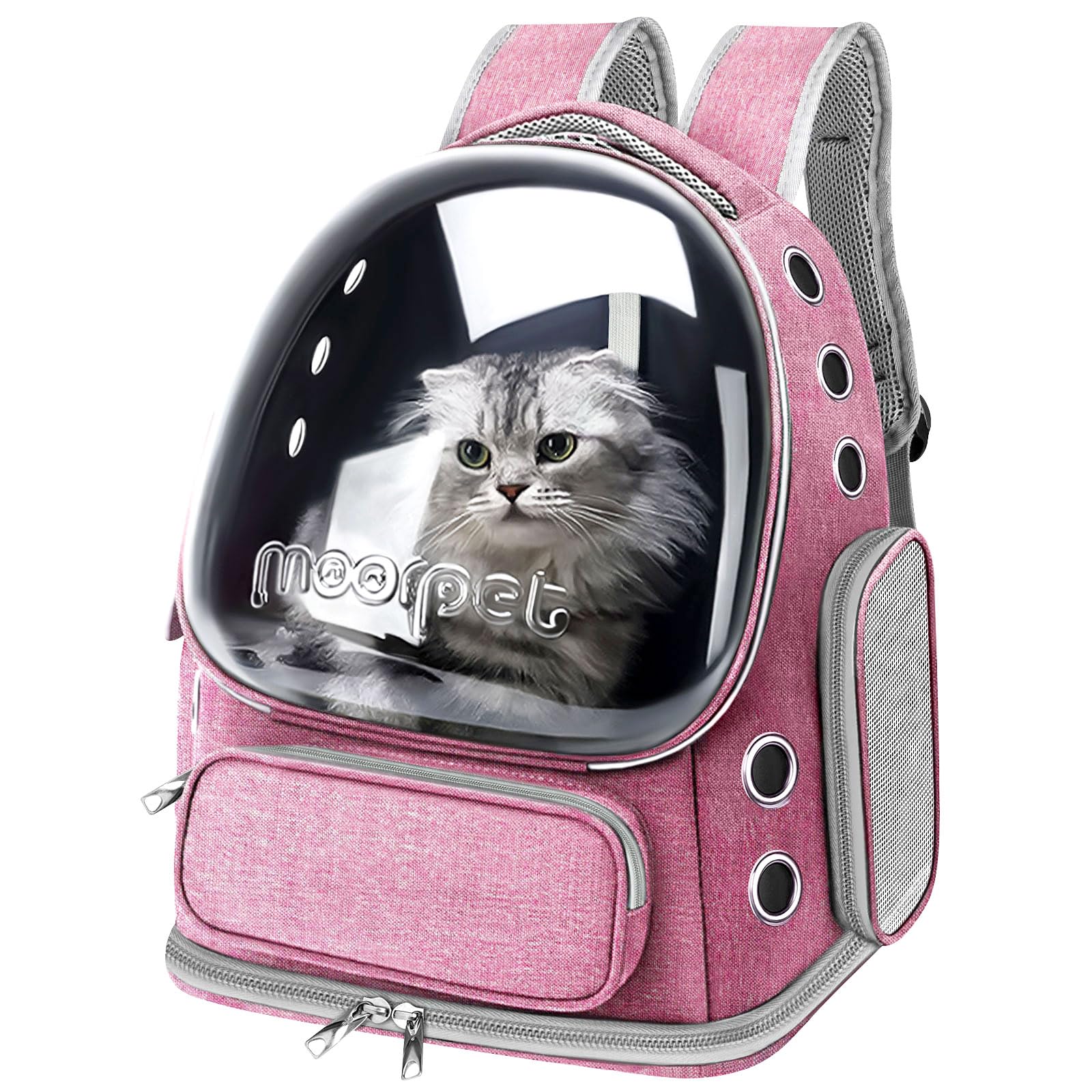YUNLINLI bubble-window cat backpack offers clear pet view