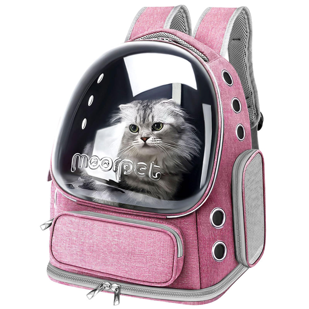 YUNLINLI bubble-window cat backpack offers clear pet view
