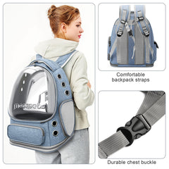 YUNLINLI cat backpack foldable design for easy storage when not in use.