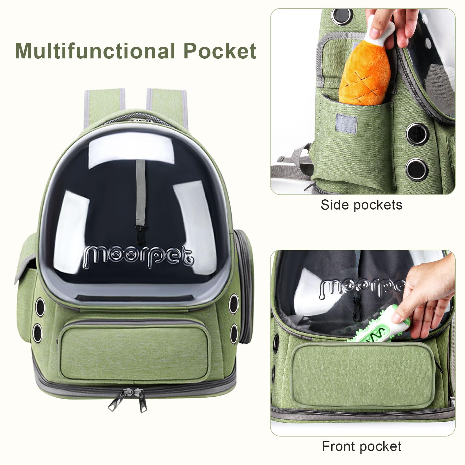 YUNLINLI cat backpack foldable design simplifies storage after trips.