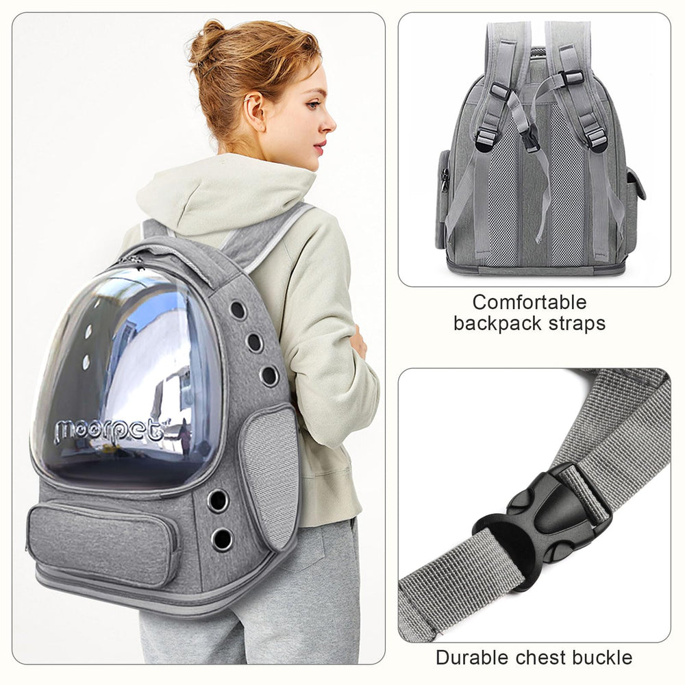 YUNLINLI Cat Backpack Foldable Design makes storage easy after outings.