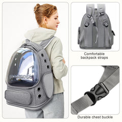 YUNLINLI Cat Backpack Foldable Design makes storage easy after outings.