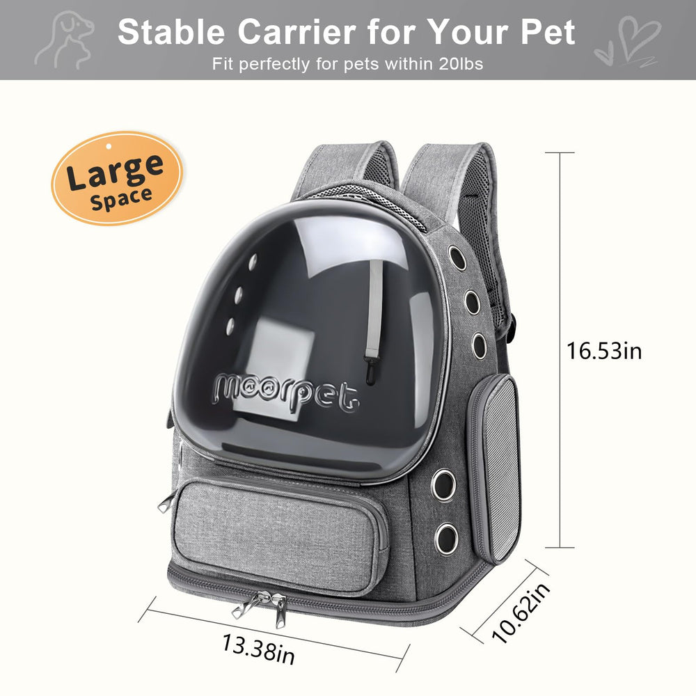 YUNLINLI Cat Backpack Safety Leash and ergonomic cushion secure travel.