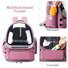 YUNLINLI backpack side pockets store toys and treats