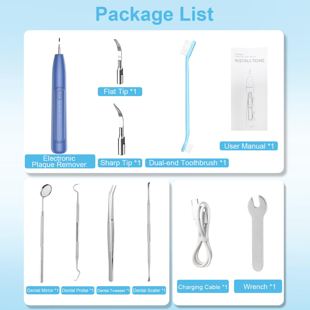 YunLuna dog teeth cleaner with toothbrush head and tartar tool included