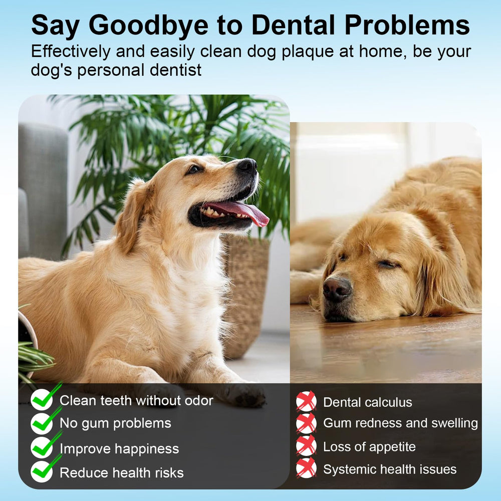 YunLuna IP65 waterproof dog teeth cleaner for splash-cleaning