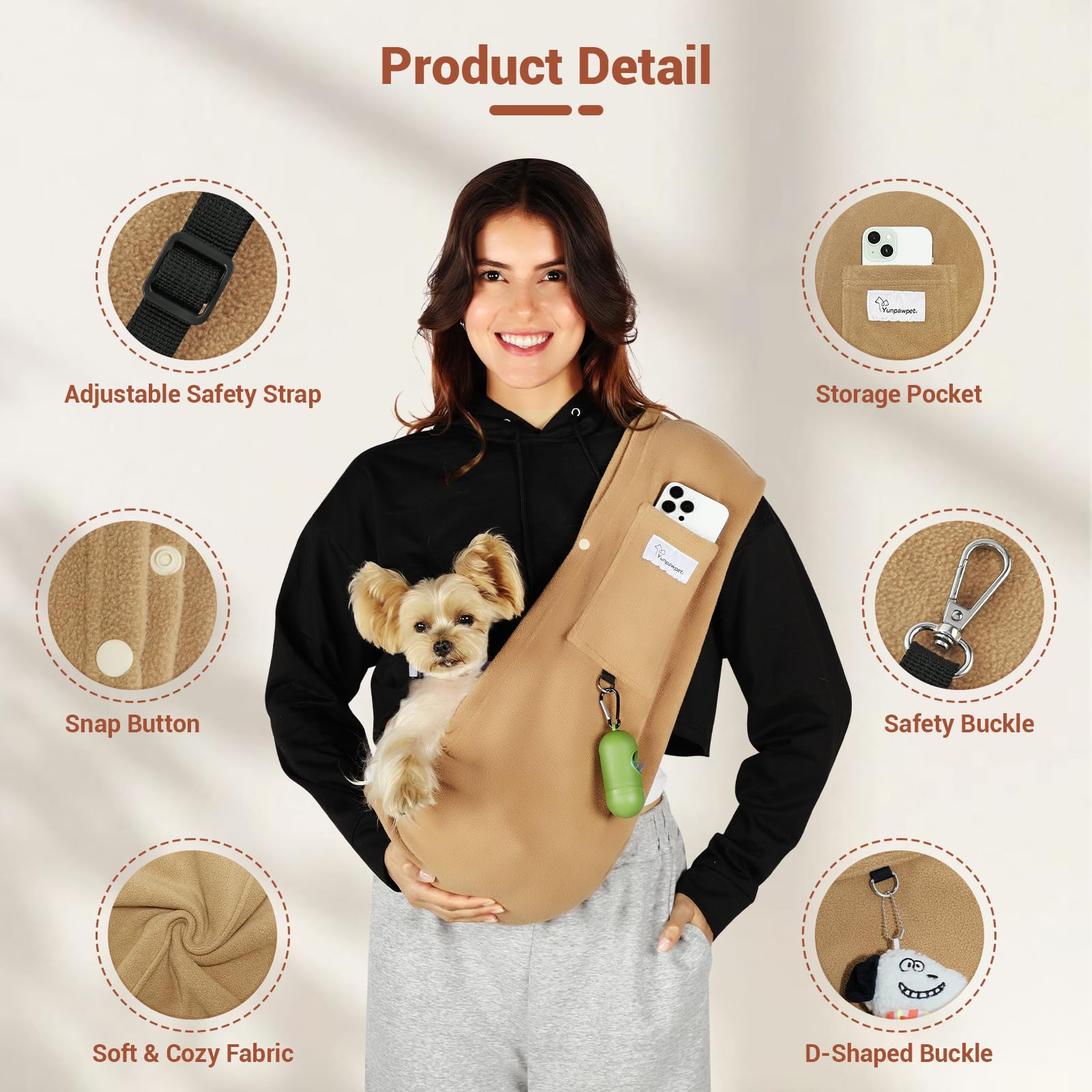 Yunpawpet 3-in-1 harness sleep mat for versatile use