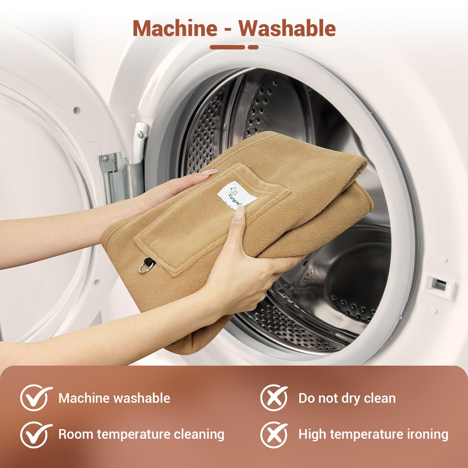 Yunpawpet fabric is machine washable for easy cleanup