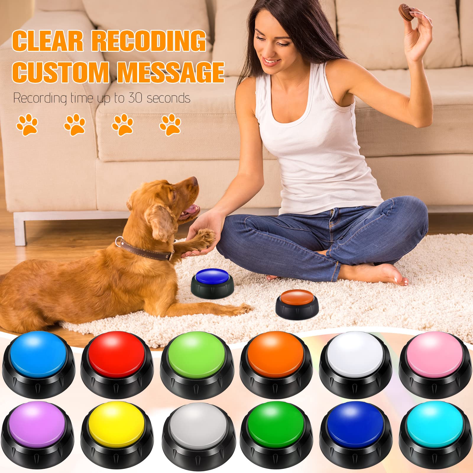 Yunsailing marker-ready buttons let you DIY labels for personalized cues