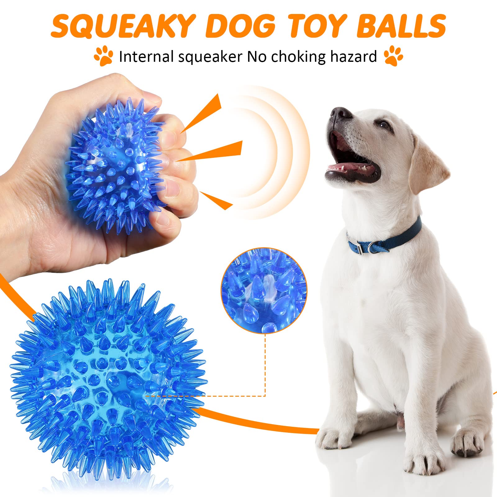 Yunsailing dog ball 2.56 inch orange excites dogs during water-play sessions.