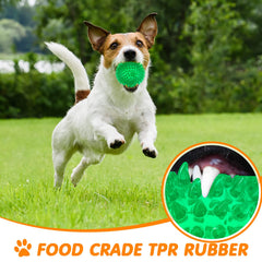 Yunsailing dog ball spiky texture adds tactile interest during chewing.