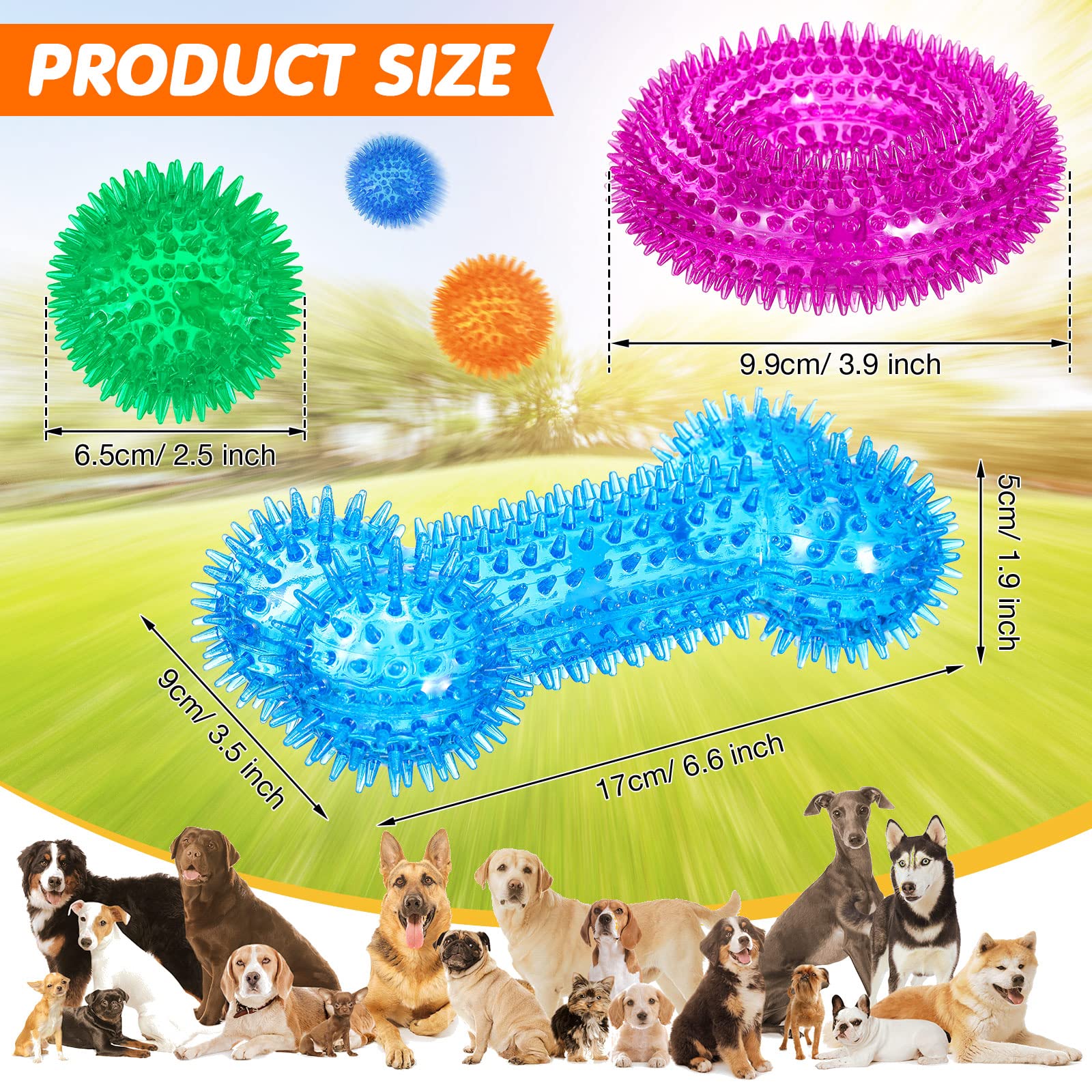 Yunsailing dog toy donut squeaky ring boosts playful chewing and retrieval.
