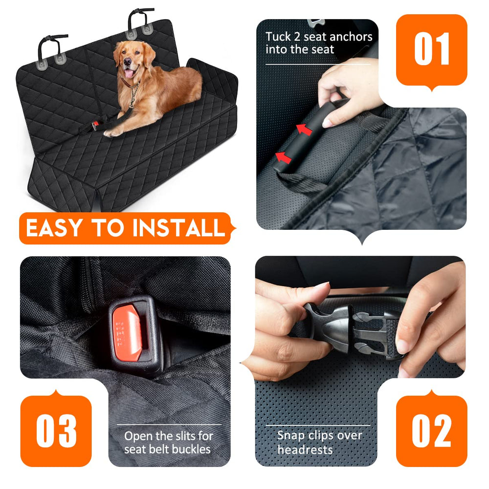 Yuntec adjustable straps and headrest hooks tailor the fit across vehicles.