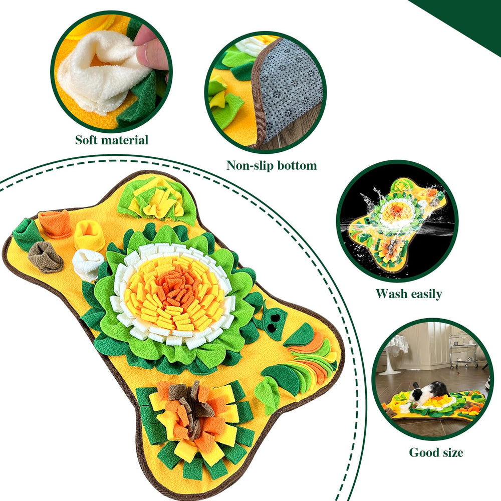 Yuoaes bone-shaped snuffle mat adds cute touch for small pets