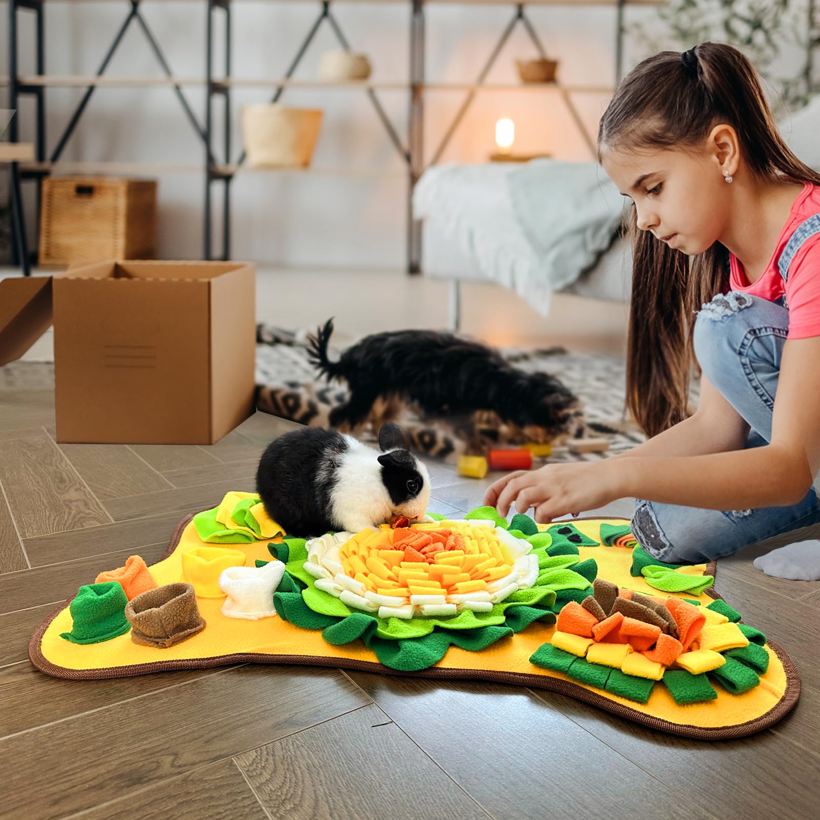 Yuoaes bunny enrichment toy engaging bored pets